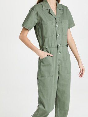Pistola Grover Olive Jumpsuit | Size Small | Utility Chic One-Piece